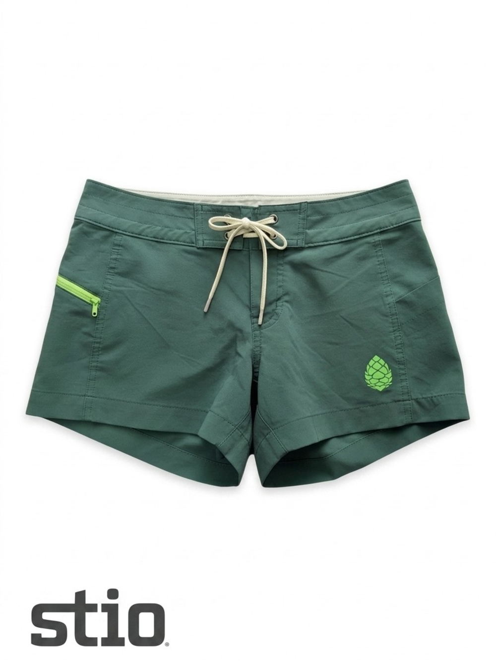 Stio CFS Board Shorts Quick Dry UPF Water Hiking Performance Swim Size 2 Green - Picture 1 of 9